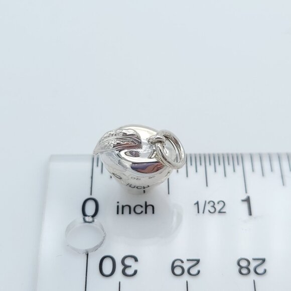 Tiffany & Co. Sterling Silver Big Apple Charm Pendant New York 3D w/ Pouch - Picture 6 of 6